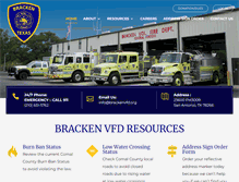 Tablet Screenshot of brackenvfd.org